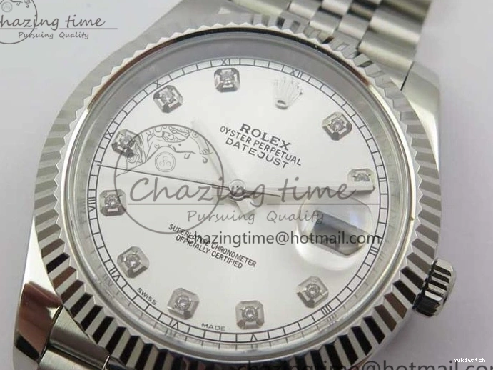 Dial Diamond A3235 Edition Bracelet DateJust Noob Silver 904L SS Jubilee Best 126334 on 1:1 0104